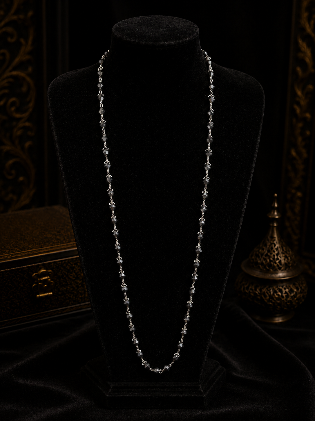 Silver Tulsi Mala